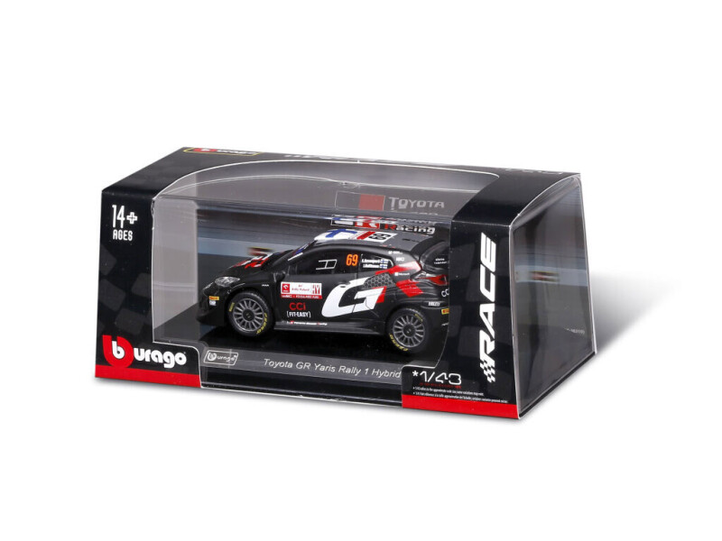 Bburago Toyota GR Yaris Rally1 Hybrid 1:43 #69 Kalle Rovanperä